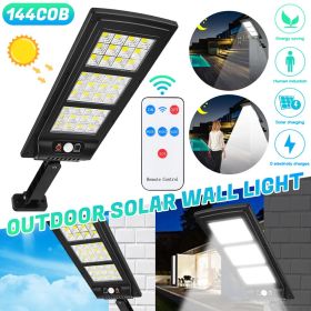 Powerful Led Solar Light Outdoor 144LED COB Commercial Solar Street Light Motion Sensor Lamp Dusk To Dawn Road Lamp For Garage