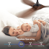 52 inch Ceiling Fan with Remote Control - Timed Lighting, Reversible Airflow and Quiet Operation for Living Room & Bedroom & Outdoor