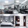 US 48W LED Ceiling Light Panel Ultra Thin Home Fixture Bedroom Kitchen 6000K Lamp
