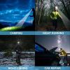 Aikertec Rechargeable LED Headlamp 100000 Lumen,Super Bright Head Lamp Flashlight with 5 Lighting Modes,IPX6 Waterproof (2 Pack)