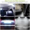 13Pcs T10 31mm Festoon LED Light Bulb Interior Dome Map LED Lights License Plate Trunk Side Positioning Lights