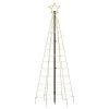 Christmas Tree Light with Spikes 220 LEDs Warm White 70.9"