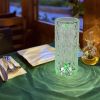 Crystal Diamond Table Lamp,16 Color Changing RGB Touch Control