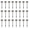 24Packs Solar Garden Lights Outdoor IP44 Waterproof Solar Pathway Lights Color Changing Landscape Lamps