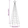 Christmas Tree Light with Spikes 220 LEDs Warm White 70.9"