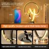 Modern Spiral Table Lamp, Touch Dimmable LED Bedside Lamp, Modern Nightstand Lamp with 10 Lighting Modes, Valentine's Day Gift
