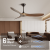 52 inch Ceiling Fan with Remote Control - Timed Lighting, Reversible Airflow and Quiet Operation for Living Room & Bedroom & Outdoor