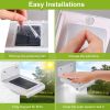 Solar Wall Lights Outdoor 16LEDs Stair Lamps 120¬∞ Motion Sensor 180¬∞Lighting Garden Lights IP65 Waterproof Night Lamps