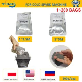 0 Tax 1-200Bags Cold Spark Consumable Powder MSDS Certification Composite Ti Powder 200g/bag for Cold Fountain Sparkler Ti (Color: 50 bags, Plug Type: Outdoor)