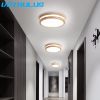 Modern Wooden Led Ceiling Lamp Aisle Light Bedroom Corridor Decor Balcony Minimalist Chandelier Pendant Light Bathroom Fixture