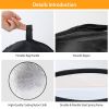 5 In 1 Photography Round Light Reflector Collapsible Multi Disc Light Diffuser w/ Storage Bag Translucent Silver Gold White Black 5 Colors Reflector D