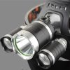 ZK20 LED Headlamp High Lumens 4 Modes 18650 Rechargeable Battery Flashlight Waterproof Outdoor Lighting Camping Fishing