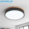 Modern Wooden Led Ceiling Lamp Aisle Light Bedroom Corridor Decor Balcony Minimalist Chandelier Pendant Light Bathroom Fixture