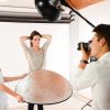 5 In 1 Photography Round Light Reflector Collapsible Multi Disc Light Diffuser w/ Storage Bag Translucent Silver Gold White Black 5 Colors Reflector D