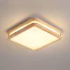 Modern Wooden Led Ceiling Lamp Aisle Light Bedroom Corridor Decor Balcony Minimalist Chandelier Pendant Light Bathroom Fixture