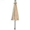 10 Feet Outdoor Patio Umbrella with Bright Solar LED Lights